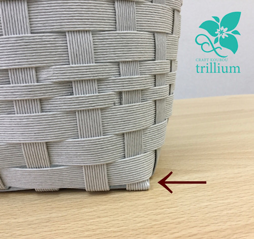 22 超簡単!DAISOのクラフトバンドで作るミニかご paper craft DIY How to make a mini basket