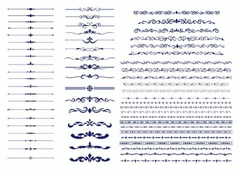装飾ライン無料ベクトル素材