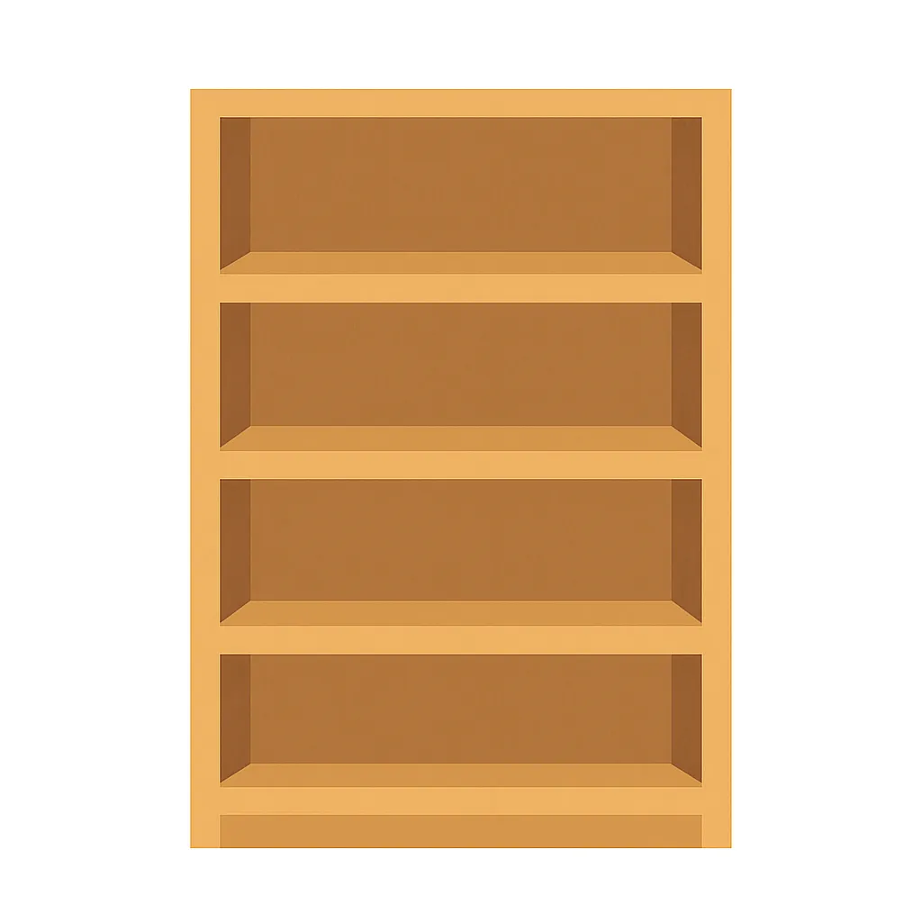 おしゃれな手書き風の本棚イラスト・フリー素材なら「シンテリ」