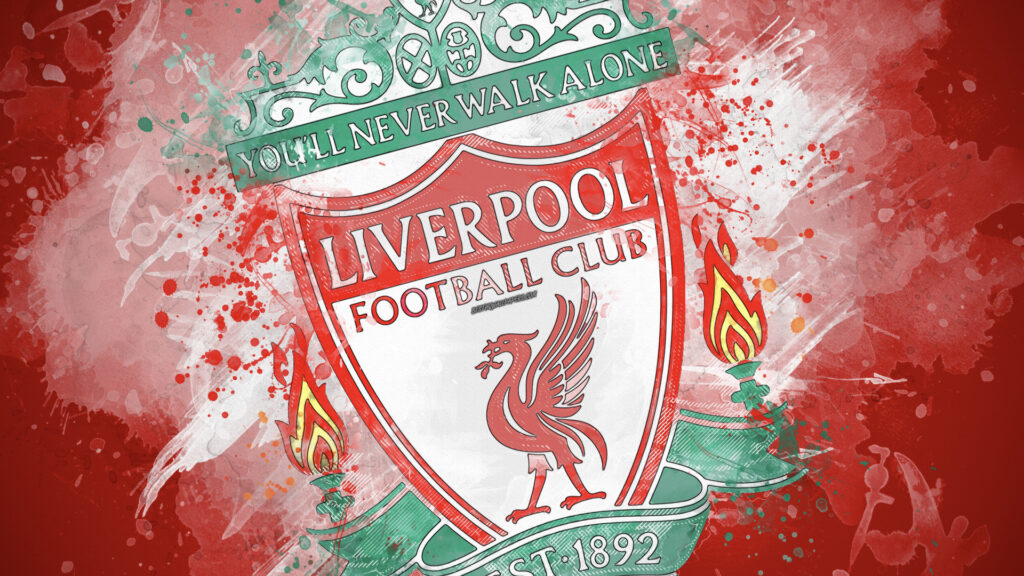 孤立した風に吹くリバプールの旗、イギリス。リバプールフットボールクラブFCプレミアリーグのエンブレムの赤い鳥の動物。サッカーコンセプトのチャンピオン勝者。3Dイラスト。スポーツチームゲーム。の写真素材・画像素材 Image 150494232