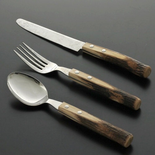 強化木積層材 折畳式料理ナイフ交換用ハンドル材