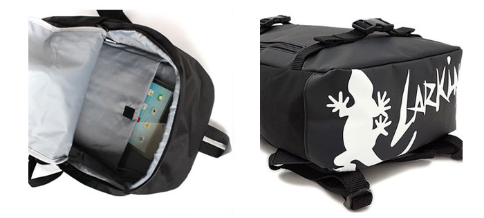 agnes b. キッズ ダブルジッパー リュック アニエスベー レザール トカゲ バックパック