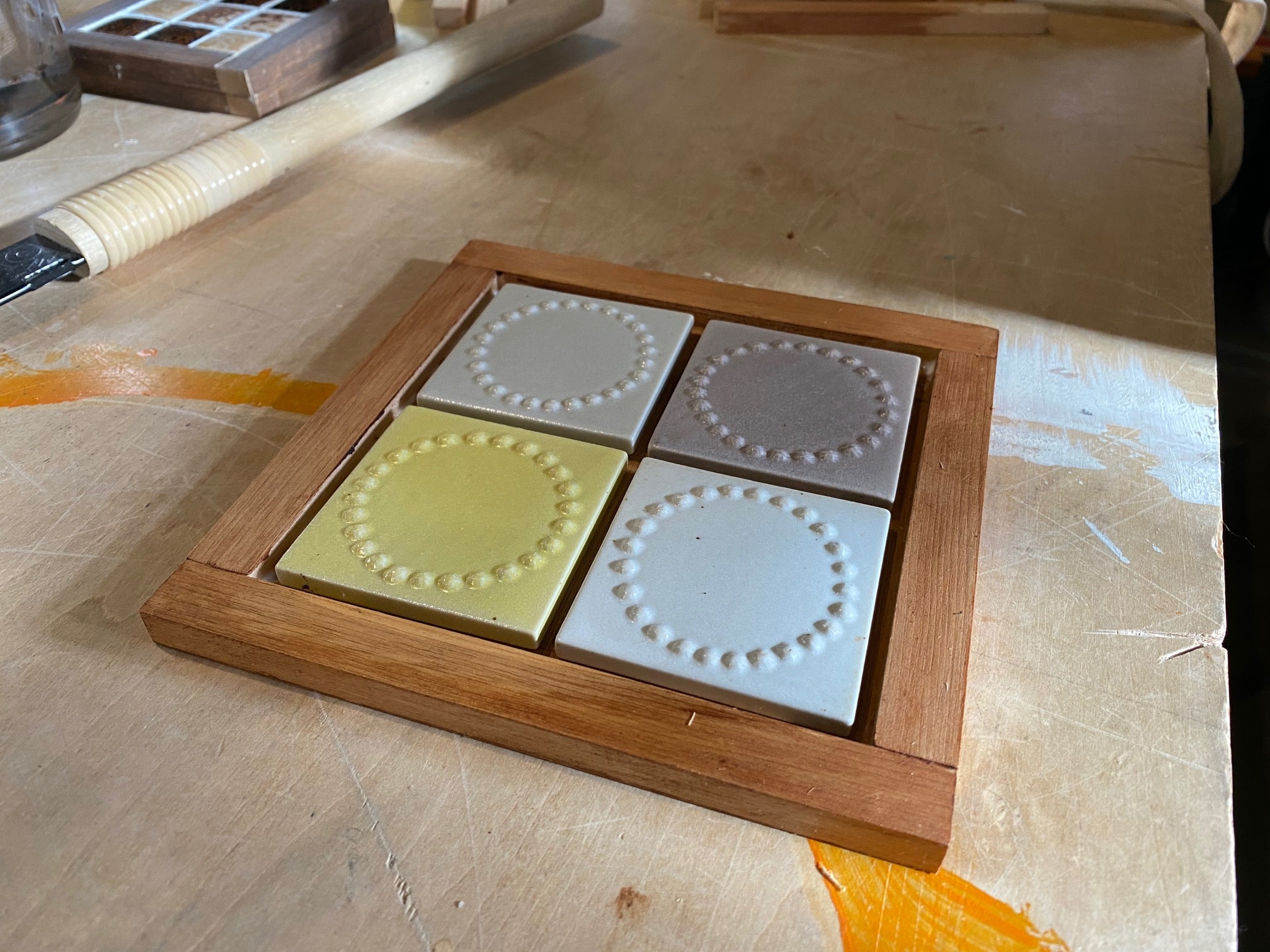 ミナペルホネン タンバリン タイル １２枚セット