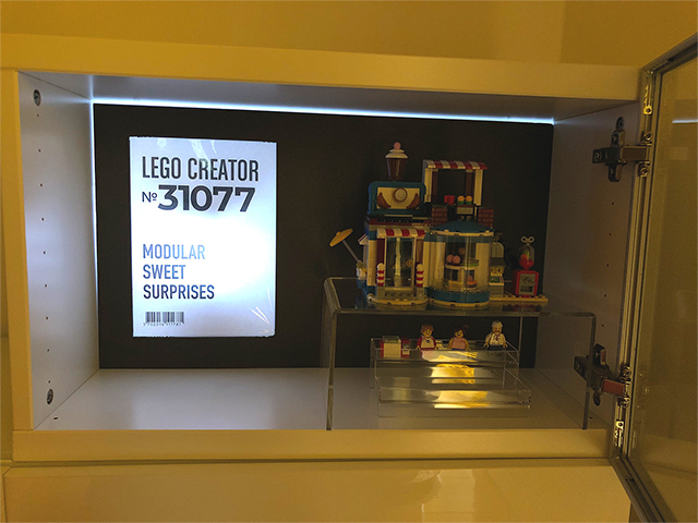 子供たちのために「レゴ型」のレゴディスプレイ棚を作ったんだ IKEAのゴミから: r lego
