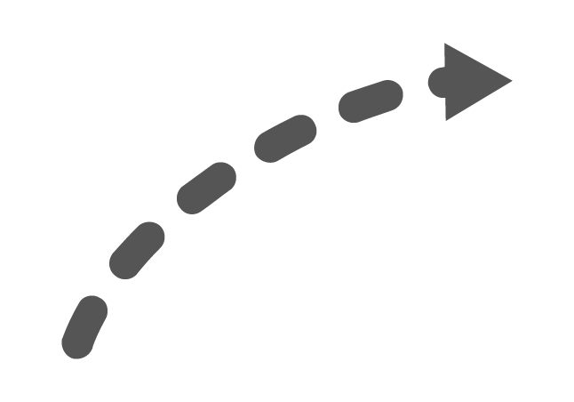 曲線 矢印 3 - ユーザーインターフェイスとジェスチャー アイコン