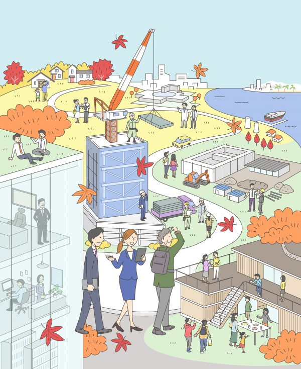 平面図 と鳥瞰図リノベスタッフブログタケウチリノベ竹内建設札幌の戸建てリノベーション・新築・注文住宅・建売・マンションリフォーム・リノベーションのハウスメーカー・工務店