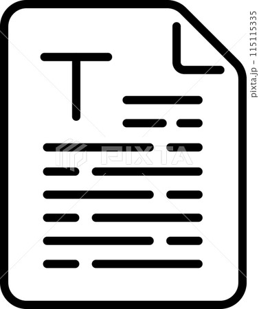 TXT ファイルのアイコンのイラスト素材・ベクター Image 45612326