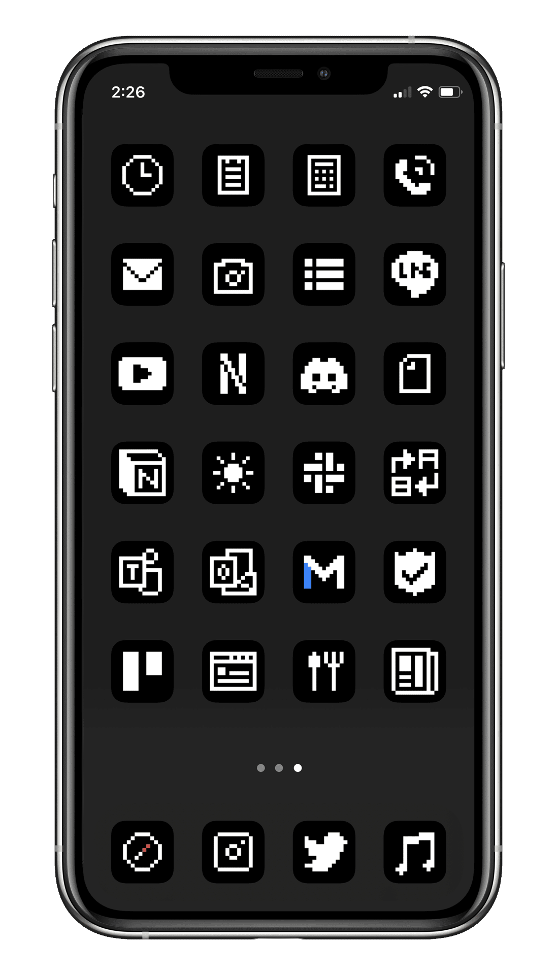 IOS アプリアイコン美しい iPhone ホーム画面テーマ - 黒のアプリアイコンiOS 用 110 個の白黒アプリアイコンアプリカバーアイコンバンドル - Etsy 日本
