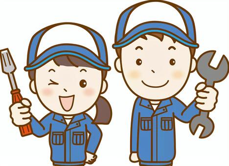 フリーイラスト6種類の作業員のセットでアハ体験GAHAG著作権フリー写真・イラスト素材集 - GAHAG著作権フリー写真・ イラスト素材集