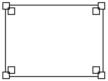 クリスマス・聖夜のフレーム・枠の白黒イラストかわいい無料の白黒イラスト モノぽっと