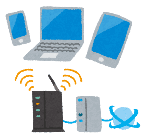 ゲーム機 イエローとピンク のイラスト - ONWAイラスト