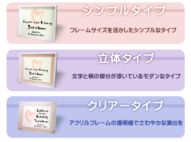 ウェルカムボードのデザイン用紙 - フィーノ