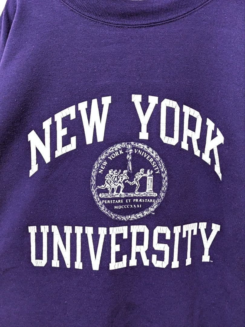 ニューヨーク ヤンキース ロゴ トレーナー USA古着 スウェット ネイビーの通販 by グーニーズクロージングラクマ