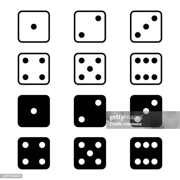 サイコロに関連する2色スタイルのアイコンセット_100 Stock VectorAdobe Stock