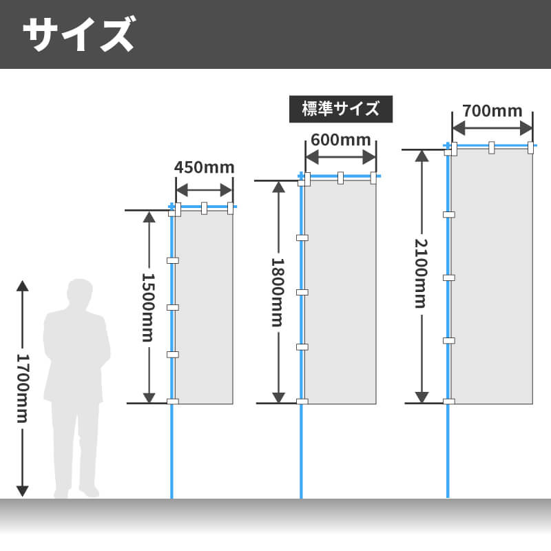 袋のぼり旗 データ入稿プラン64×180cm□1～100枚データ入稿プラン のぼり旗のぼりのウモガ 国内トップクラスのデザイン数8000点～