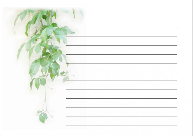 便箋 夏 縦書きイラスト無料イラスト・フリー素材なら「イラストAC」