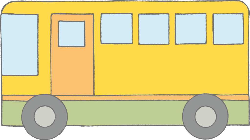 観光バス：イラスト無料