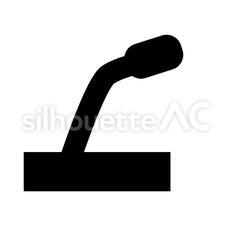 色塗りできるマイクのイラストぬれよん-ぬれるフリーイラスト