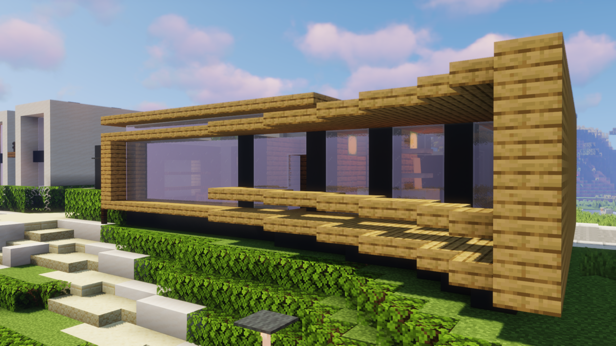 現代的な家を作る - Minecraft街発展にっき