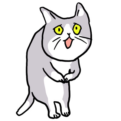 イラストレーターの「くまみね」さんが描く「仕事猫」のパネルが設置された「さがヲほる」会場入り口 - 佐賀経済新聞