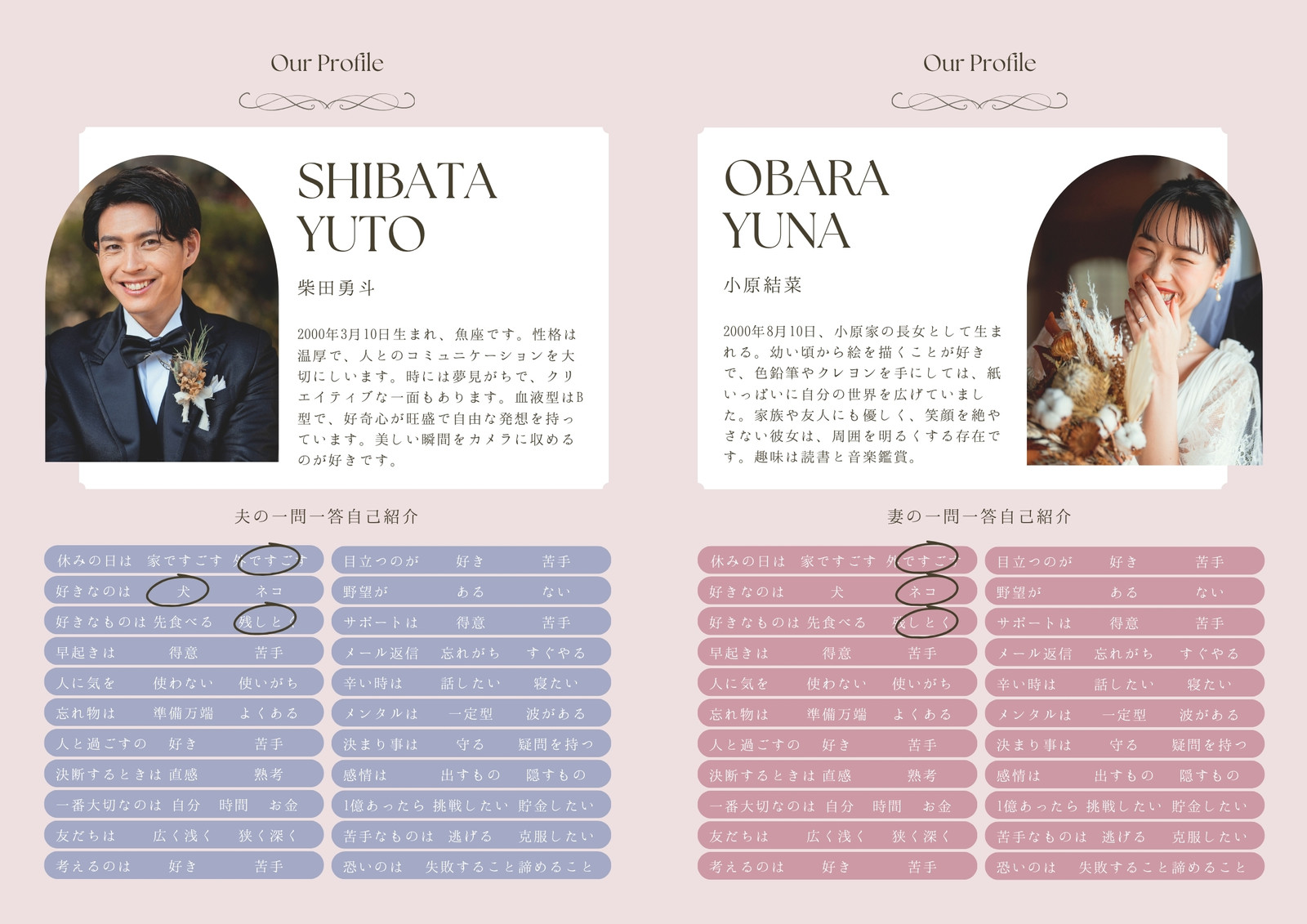 お洒落なプロフィールブックの表紙デザイン20選