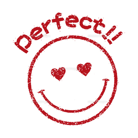 スタンプ風スマイルマーク イラストアイコンかんぺき!!完璧 のイラスト素材FYI04732883ストックフォトの QleanMarket キュリンマーケット