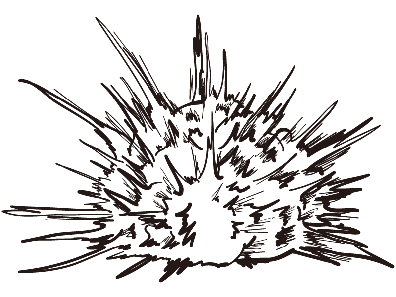 コンピューターによって生成された抽象的な爆発背景の写真素材・画像素材 Image 65671572