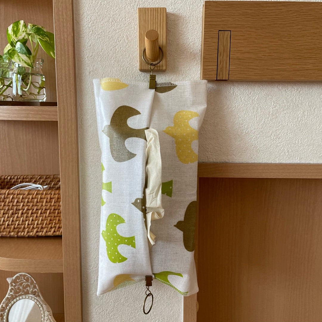 取り付けしやすい箱ティッシュカバーの作り方と無料型紙rarakmade