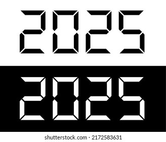 色塗りできるデジタル数字 四桁 のイラストぬれよん-ぬれるフリーイラスト