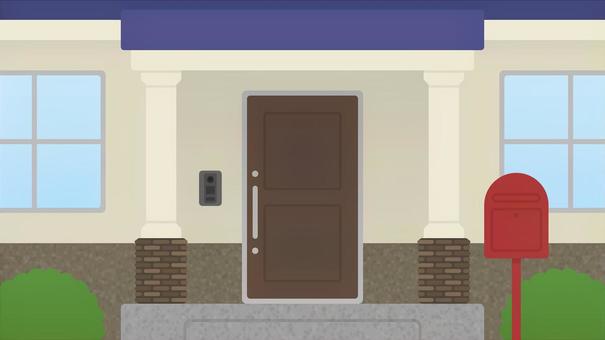 フリーイラスト建物の入口玄関パブリックドメインQ：著作権フリー画像素材集