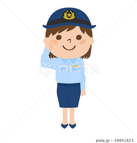商用フリー・無料イラスト_制服警察官・活動服姿のイラスト_police001 - 商用OK!フリー素材集「ナイスなイラスト」