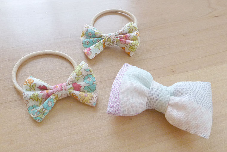 かんたんに作る★ふんわりリボンの作り方★手縫いOK!★けーことん