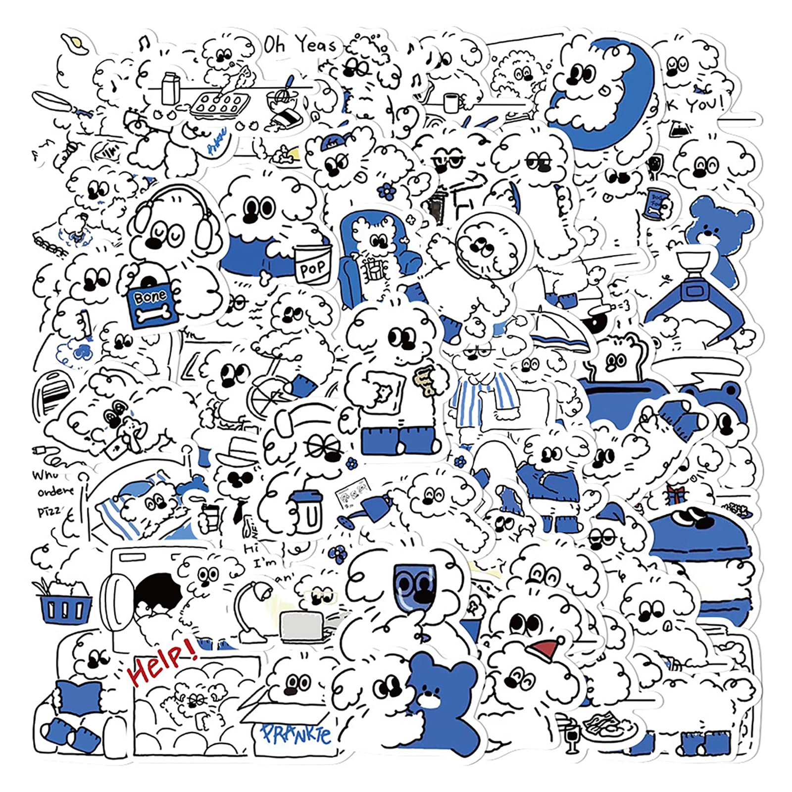 ステッカー シール スマホに挟める かわいい シンプル おしゃれ 韓国 耐水 耐光 ワーナー トムとジェリー トム ジェリ