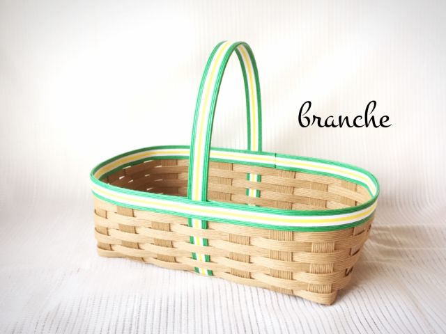 クラフトバンド カゴバッグ ゆずのかけはしHappy ハッピー