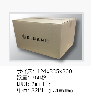 ロゴ印刷・フルカラー・両面印刷 宅配60サイズ・ ダンボール箱 白、DVD・小物用ダンボール通販No.1 ダンボールワン