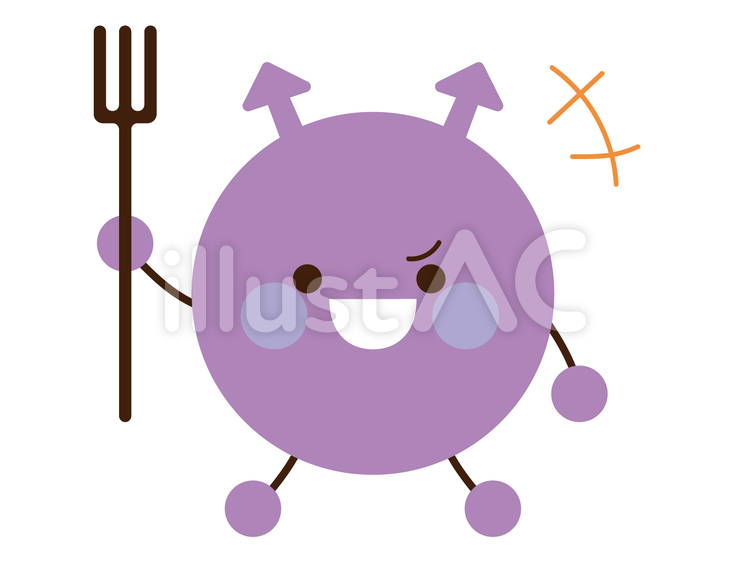 歯を破壊する虫歯菌のイラスト素材18644949- PIXTA