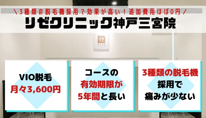 メンズリゼ神戸三宮｜【公式】メンズ脱毛なら医療脱毛のメンズリゼ