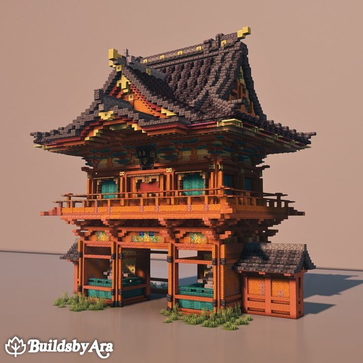 Minecraft 中華風楼閣 設計図- 16ハウス 10Blueprint: Chinese Tower - 16 House10https:mcb.ki2.dev ja post 7982 ☝️本日のマイクラ建築ピックアップ☝️ 作り方の解説付き💡Minecraftマインクラフトマイクラマイクラ建築minecraftbuilds