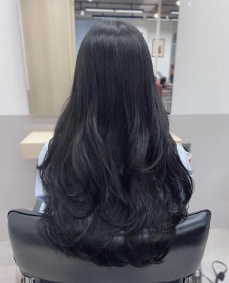 バレイヤージュ/Balayage, 根元, グレパ3, 中間,