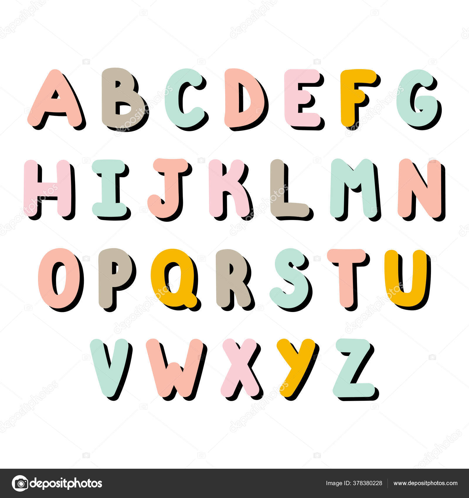 ELEGANT ALPHABET エレガント アルファベット・ブラック転写紙 イニシャル 英語 文字 おしゃれ -おしゃれな食器・インテリア・転写紙VICTORIA Design 通販ビクトリアデザイン