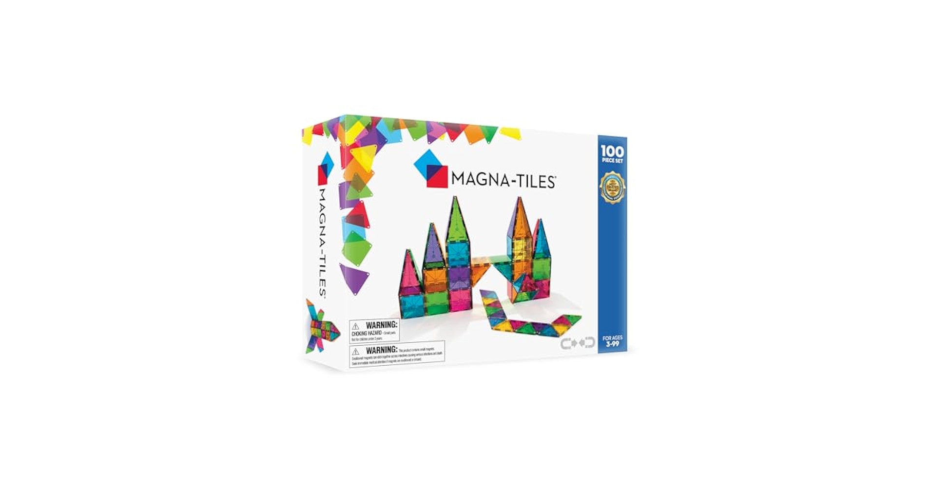 Amazon.co.jp: マグナタイル Magna-Tiles SOLID 100ps02300 : おもちゃ