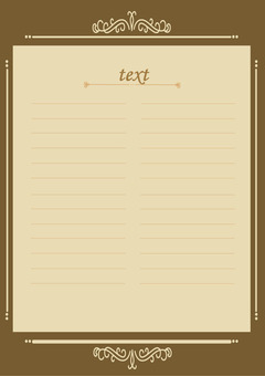 飲食店の「メニュー表」制作におすすめ・テキストや写真画像を入れやすいシンプルなフレームテ イラストボックス「プレミアム」テンプレート