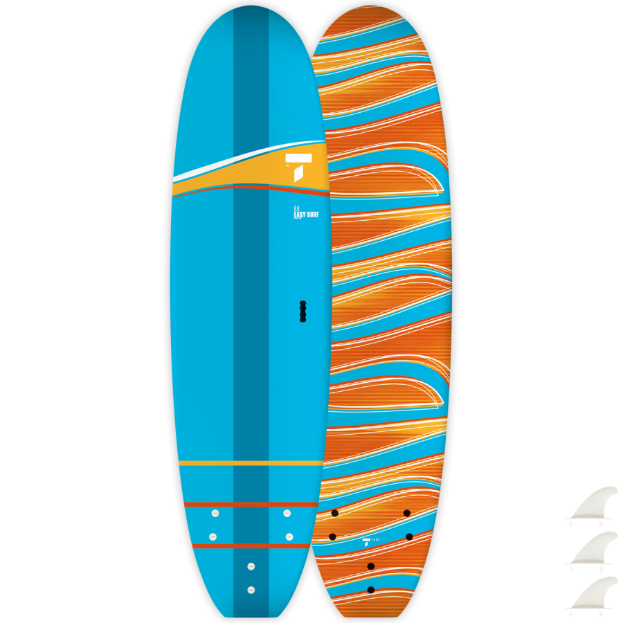 新しいサーフボードにデザインを描いてもらいました🎨 油性ペンとポスカを上手く使い分けてデザインを描いて、その上からクリアスプレーを吹いて完成です🤔✨今回は最近ハマってるゲーム「スプラトゥーン３」をイメージして描いてもらいキャラクターが僕になってるみたい