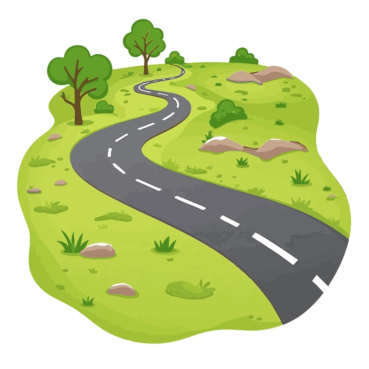 新緑 道 イラスト素材5549054- フォトライブラリ