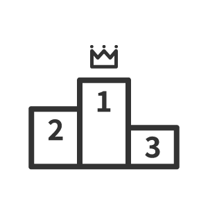 フラットな王冠イラスト＜ランキング1位・2位・3位＞無料フリーイラスト素材集 Frame illust