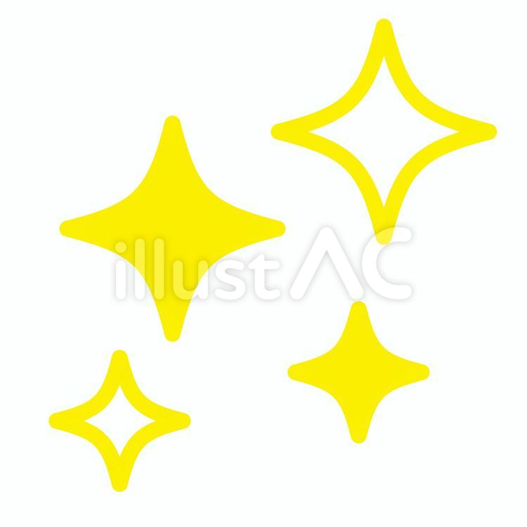 使えるシンプルキラキラ記号絵文字☆のLINE絵文字画像、情報など