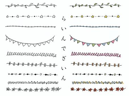 ライン飾り罫線の無料イラストai eps png素材ダウンロードサイト『FREE LINE DESIGN』 - フリーランスWebデザイナーのリアル
