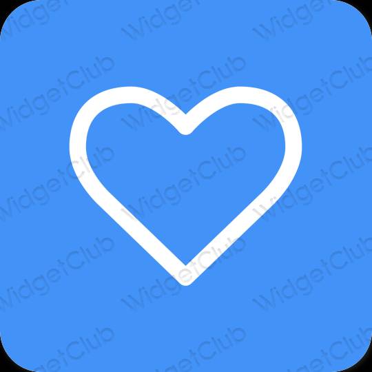 メールアイコン：青：マーク無料イラスト素材 ボンボンイラスト