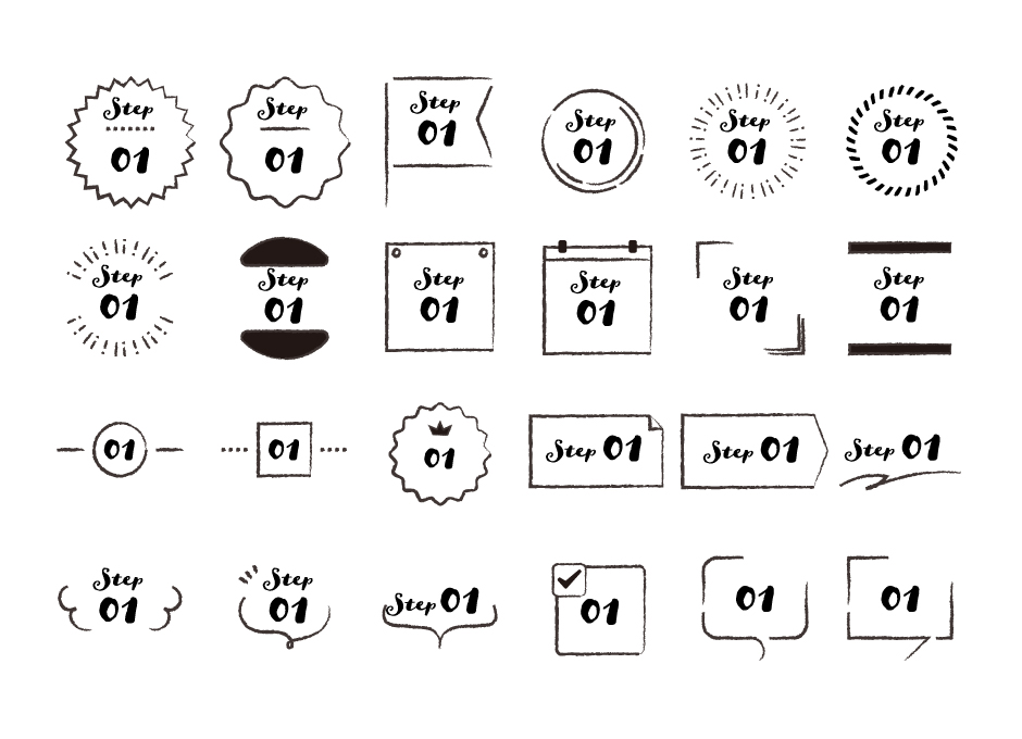 可愛い数字の書き方: おしゃれな手帳デコ術
