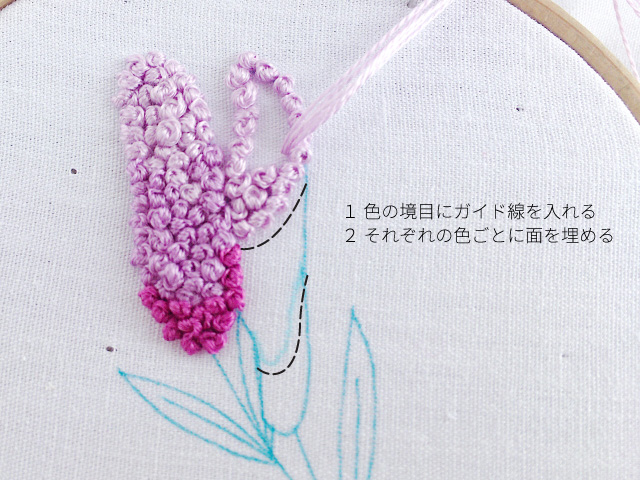 刺繍 フレンチノットステッチのやり方！失敗例とコツも│koshirau 拵う こしらう
